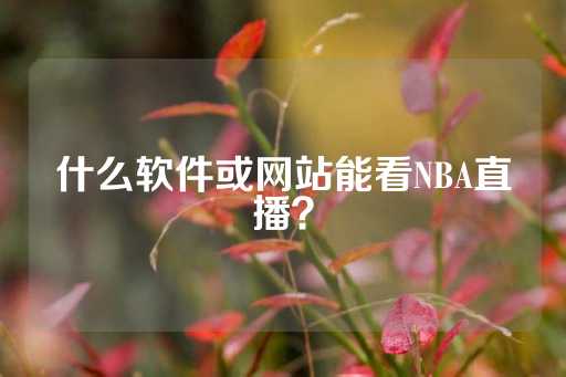 什么软件或网站能看NBA直播？